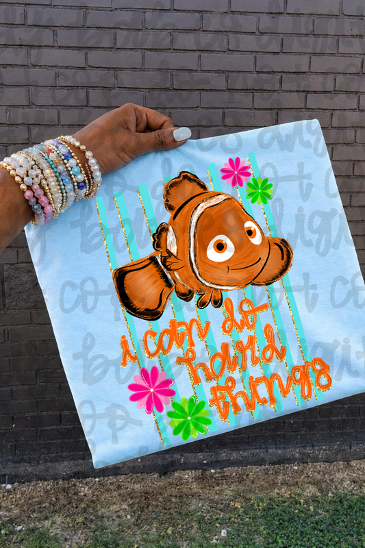 I Can Do Hard Things Clownfish PNG